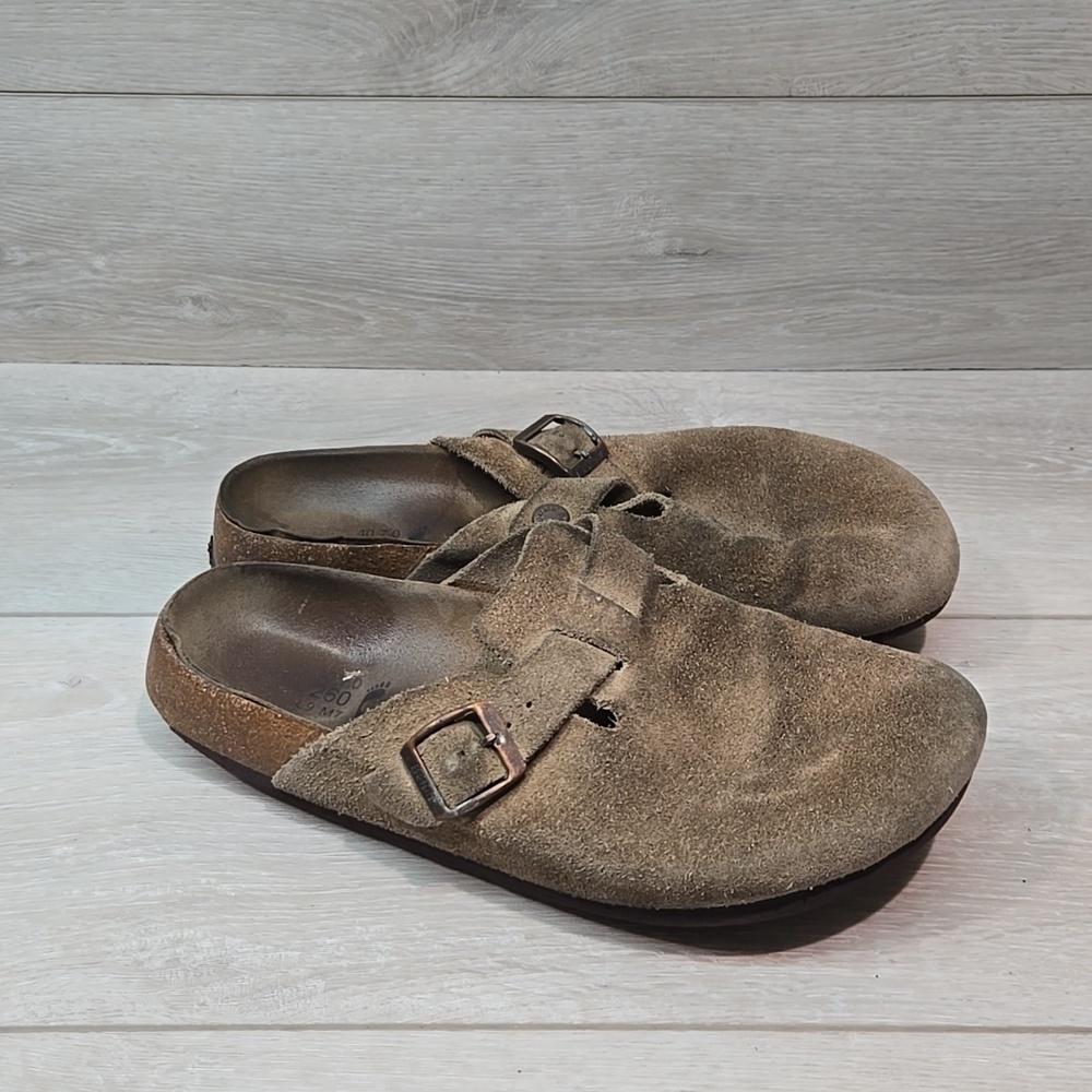 Betula By Birkenstock Women Boston Clog mule Leather Shoes sz 40/9 Narrow